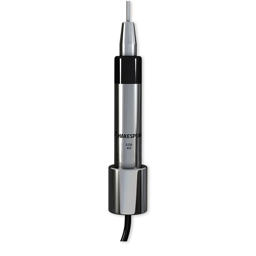 Shakespeare 5250-AIS 36" Low-Profile AIS Stainless Steel Whip Antenna - Deckhand Marine Supply