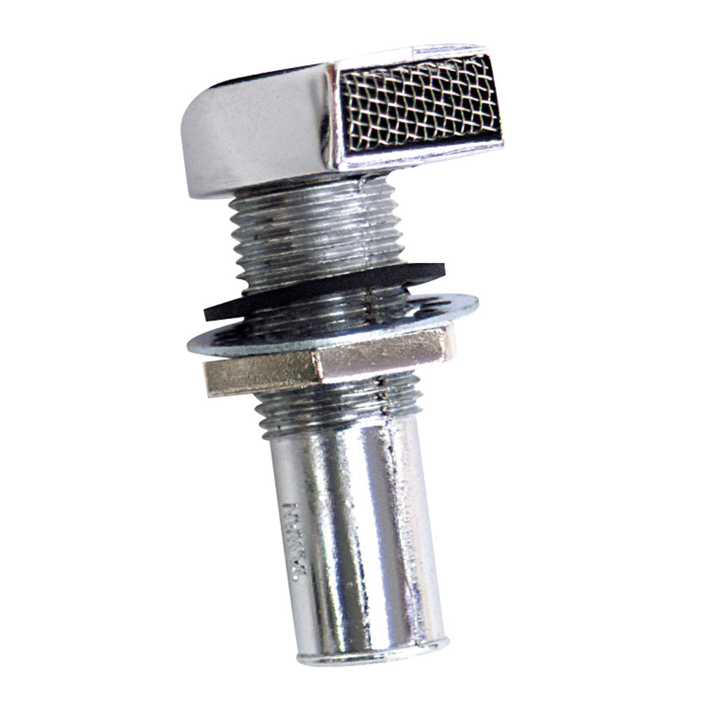 Whitecap Fuel Vent - Rectangular Head, Straight, 9/16" Hose - Deckhand Marine Supply