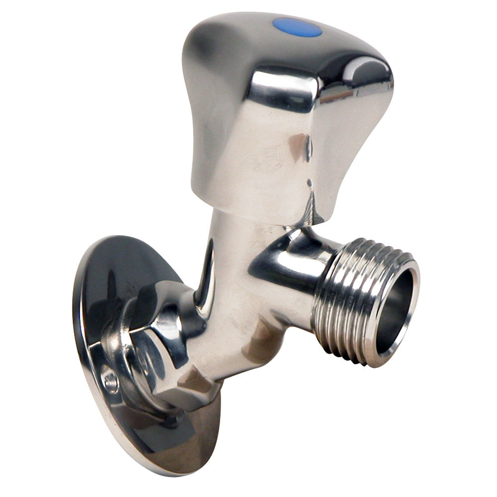 Whitecap S.S. Faucet 2-3/16" Base 3-3/16" Depth - Deckhand Marine Supply