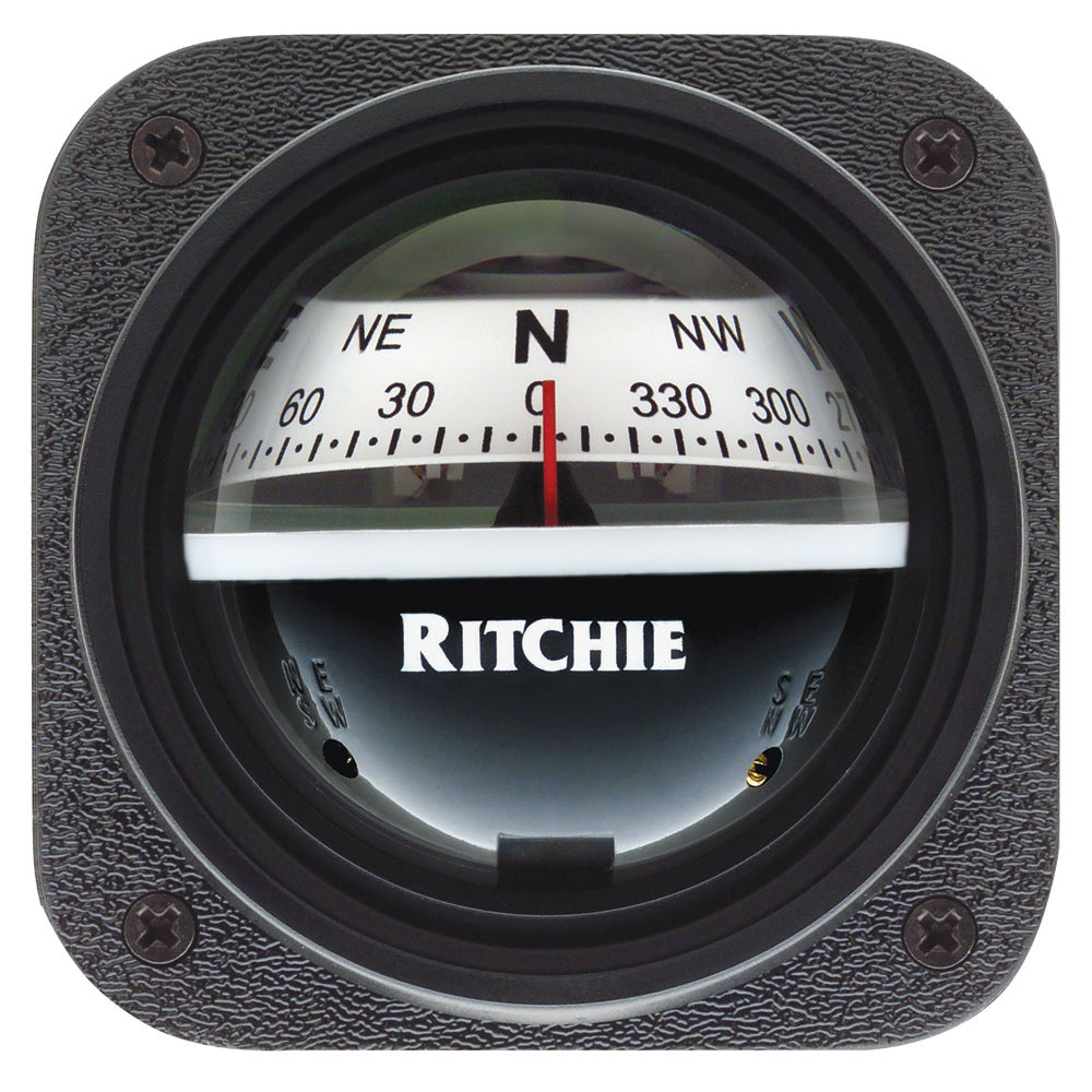 Ritchie V-527 Kayak Compass - Bulkhead Mount - White Dial - Deckhand Marine Supply