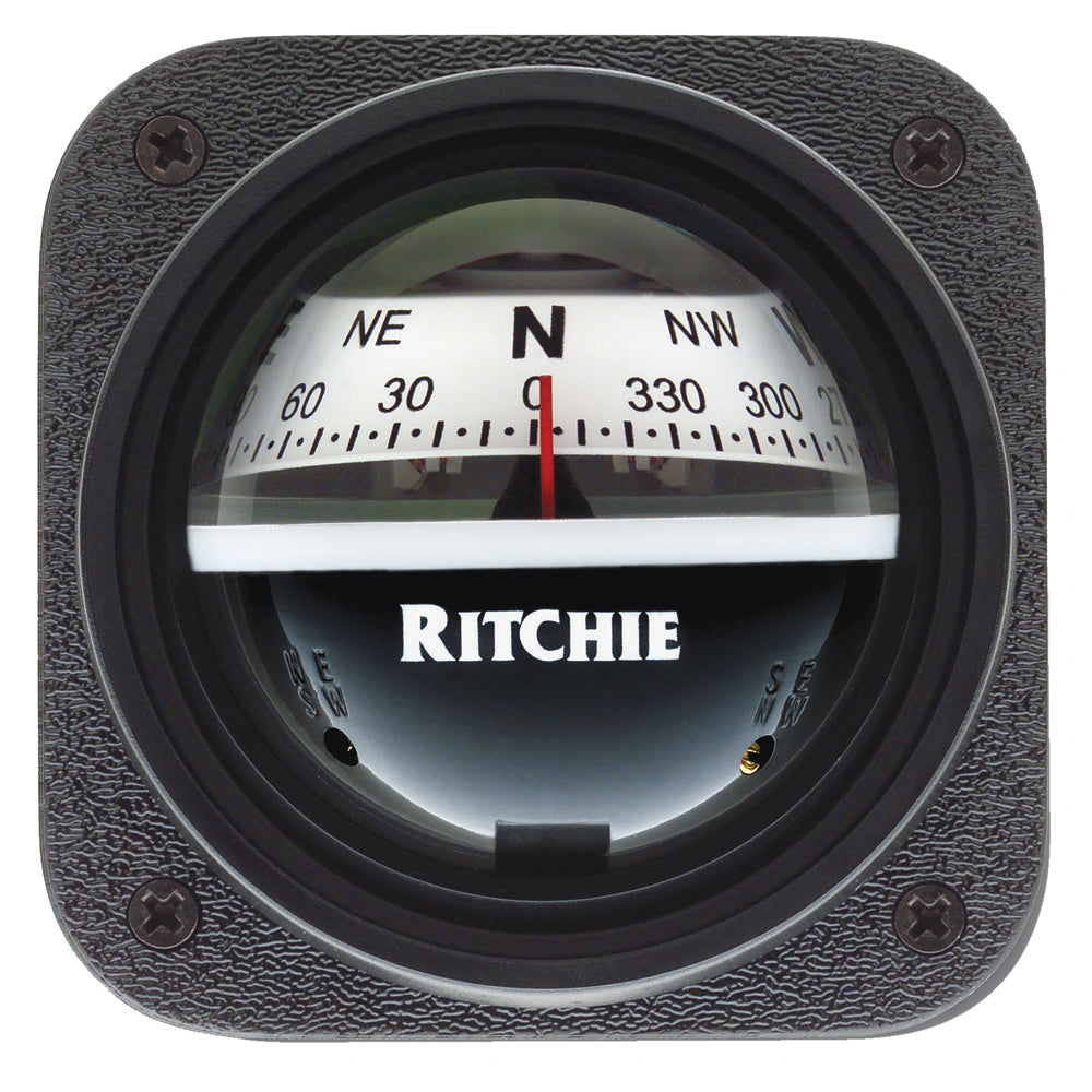 Ritchie V-537W Explorer Compass - Bulkhead Mount - White Dial - Deckhand Marine Supply