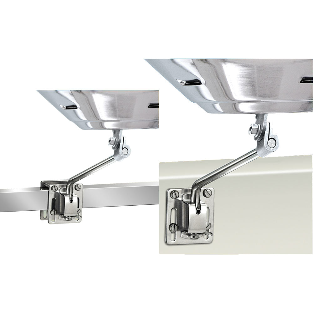 Magma Marine Kettle Bulkhead or Square/Flat Rail Mount - Deckhand Marine Supply
