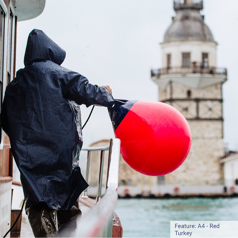 Polyform A-3 Buoy 17" Diameter - Red - Deckhand Marine Supply