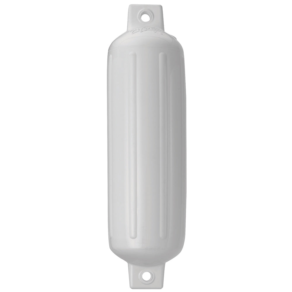 Polyform G-4 Twin Eye Fender 6.5" x 22" White - Deckhand Marine Supply