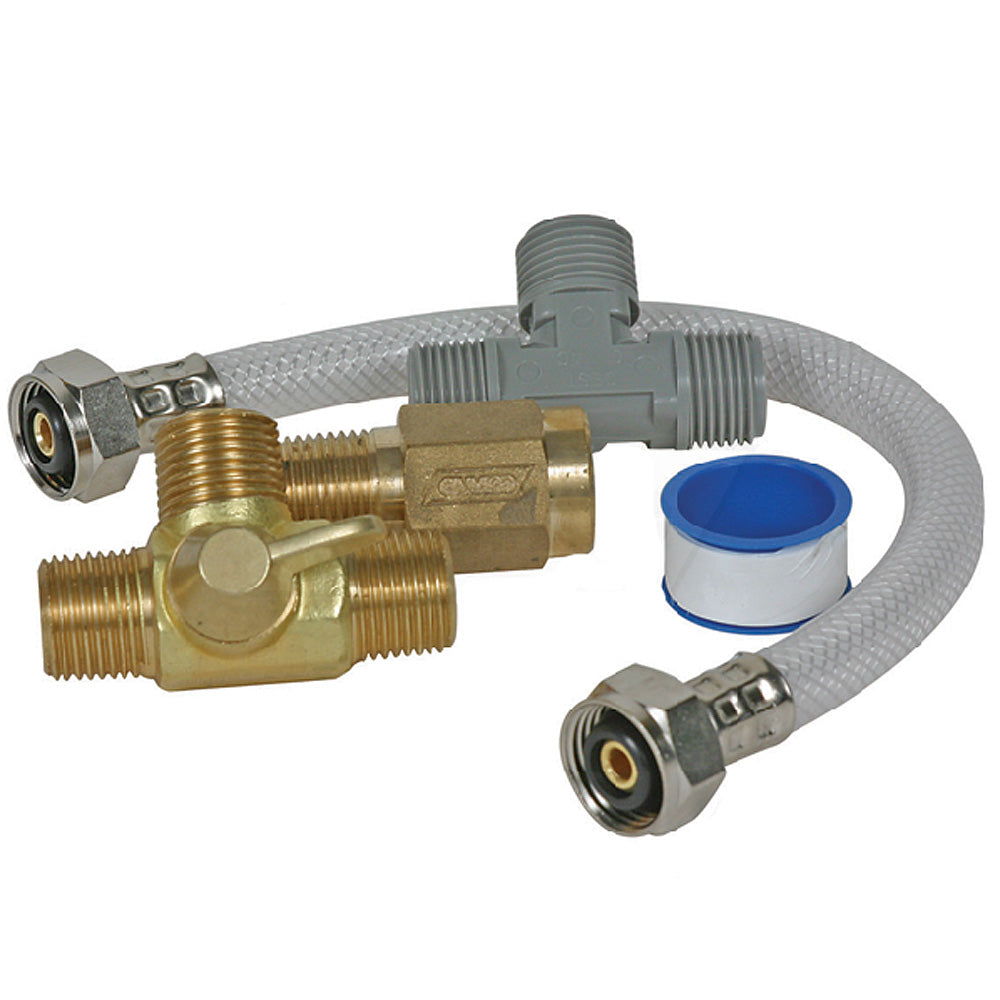 Camco Quick Turn Permanent Waterheater Bypass Kit - Deckhand Marine Supply