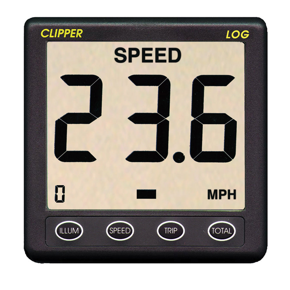Clipper Speed Log Instrument w/Transducer & Cover - Deckhand Marine Supply