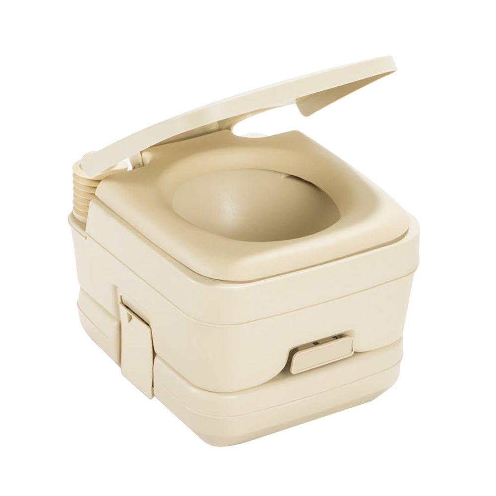 Dometic 964 Portable Toilet w/Mounting Brackets - 2.5 Gallon - Parchment - Deckhand Marine Supply