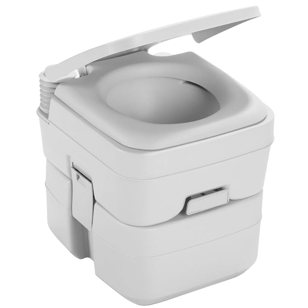 Dometic 965 MSD Portable Toilet w/Mounting Brackets - 5 Gallon - Platinum - Deckhand Marine Supply