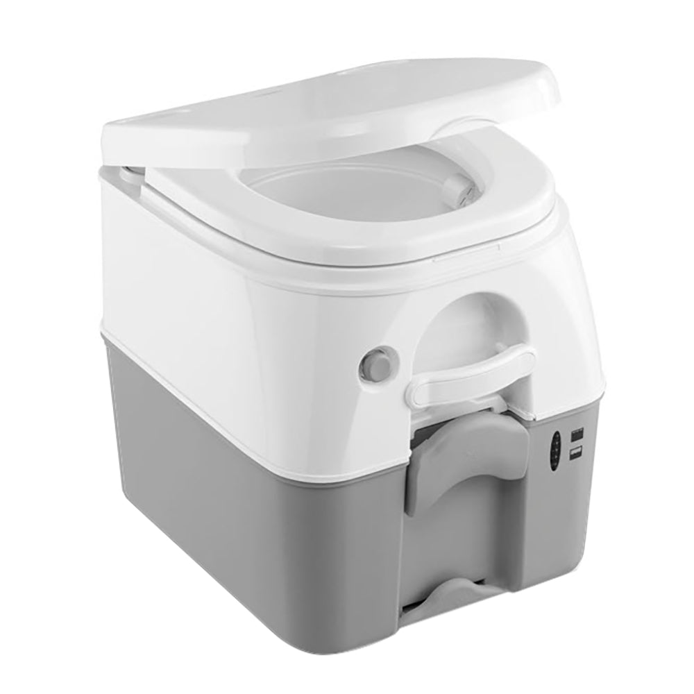 Dometic 975 Portable Toilet w/Mounting Brackets - 5 Gallon - Grey - Deckhand Marine Supply