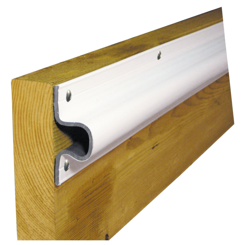 Dock Edge "C" Guard Economy PVC Profiles 10ft Roll - White - Deckhand Marine Supply