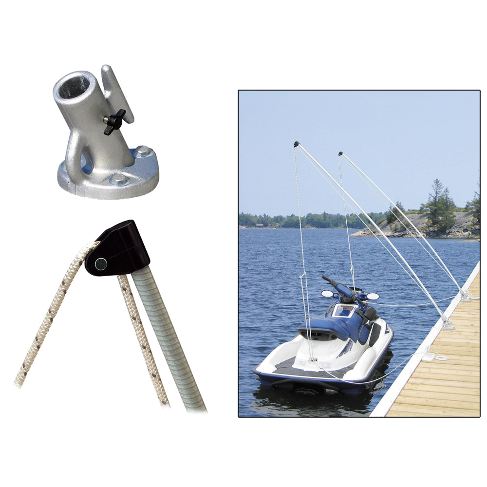 Dock Edge Economy Mooring Whips 8ft 2000 LBS up to 18ft - Deckhand Marine Supply