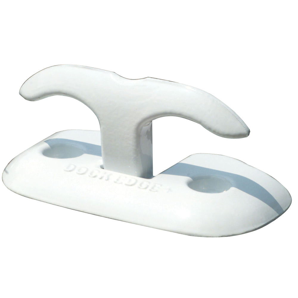 Dock Edge Flip Up Dock Cleat 6" White - Deckhand Marine Supply