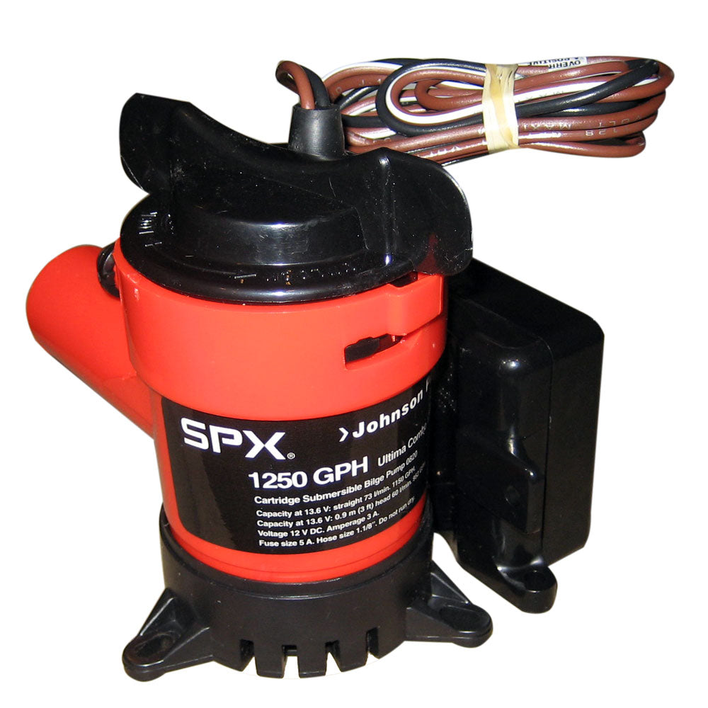 Johnson Pump 1250 GPH Ultima Combo Pump 1-1/8" Hose 12V - Deckhand Marine Supply