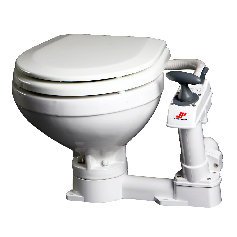 Johnson Pump Compact Manual Toilet - Deckhand Marine Supply