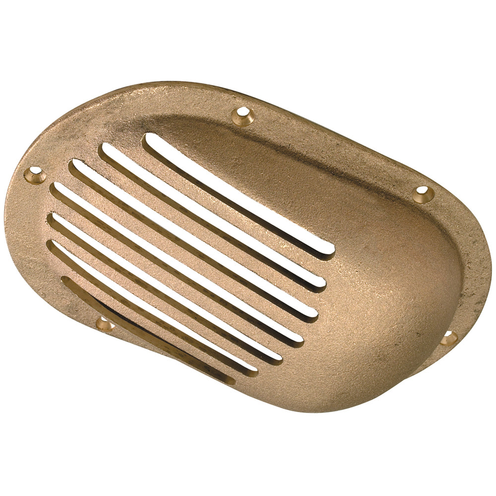 Perko 3-1/2" x 2-1/2" Scoop Strainer Bronze MADE IN THE USA - Deckhand Marine Supply