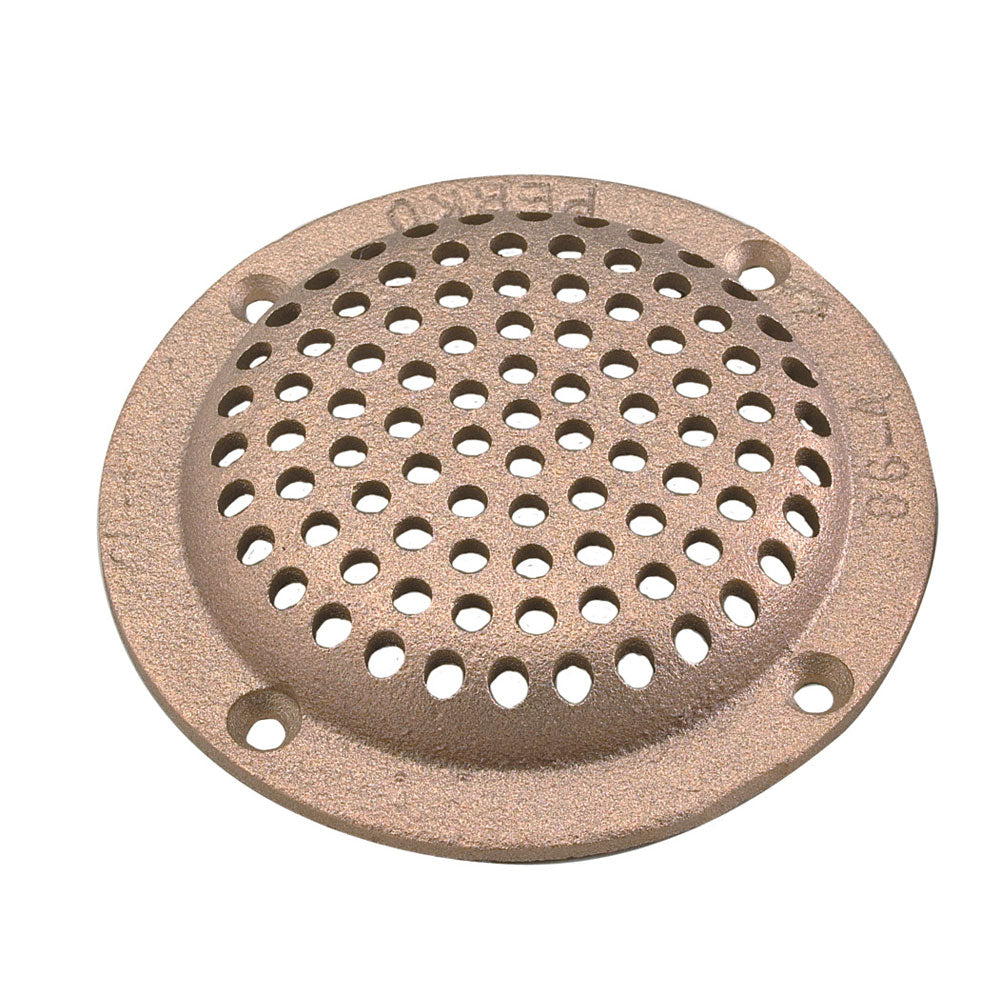 Perko 6" Round Bronze Strainer MADE IN THE USA - Deckhand Marine Supply