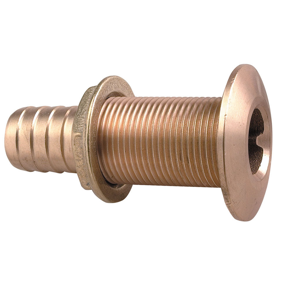 Perko 1" Thru-Hull Fitting f/Hose Bronze MADE IN THE USA - Deckhand Marine Supply