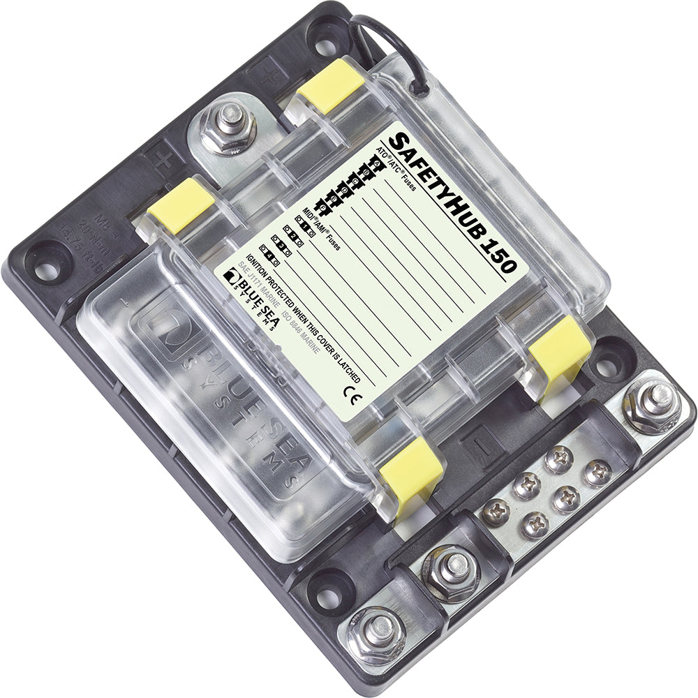 Blue Sea 7748 SafetyHub 150 Fuse Box - Deckhand Marine Supply