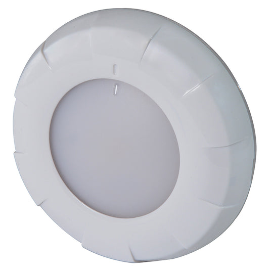Lumitec Aurora LED Dome Light - White Finish - White/Red Dimming - Deckhand Marine Supply