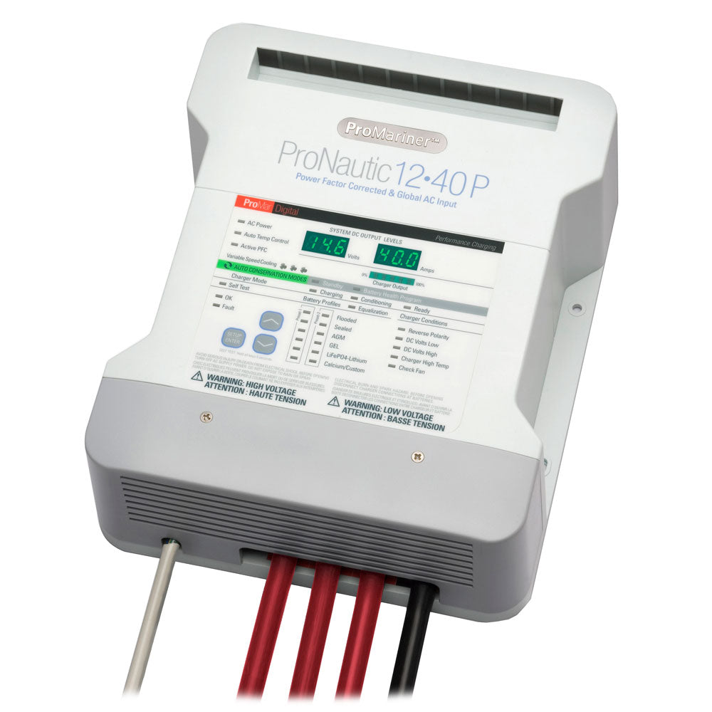 ProMariner ProNautic 1240P 40 Amp 3 Bank Battery Charger - Deckhand Marine Supply