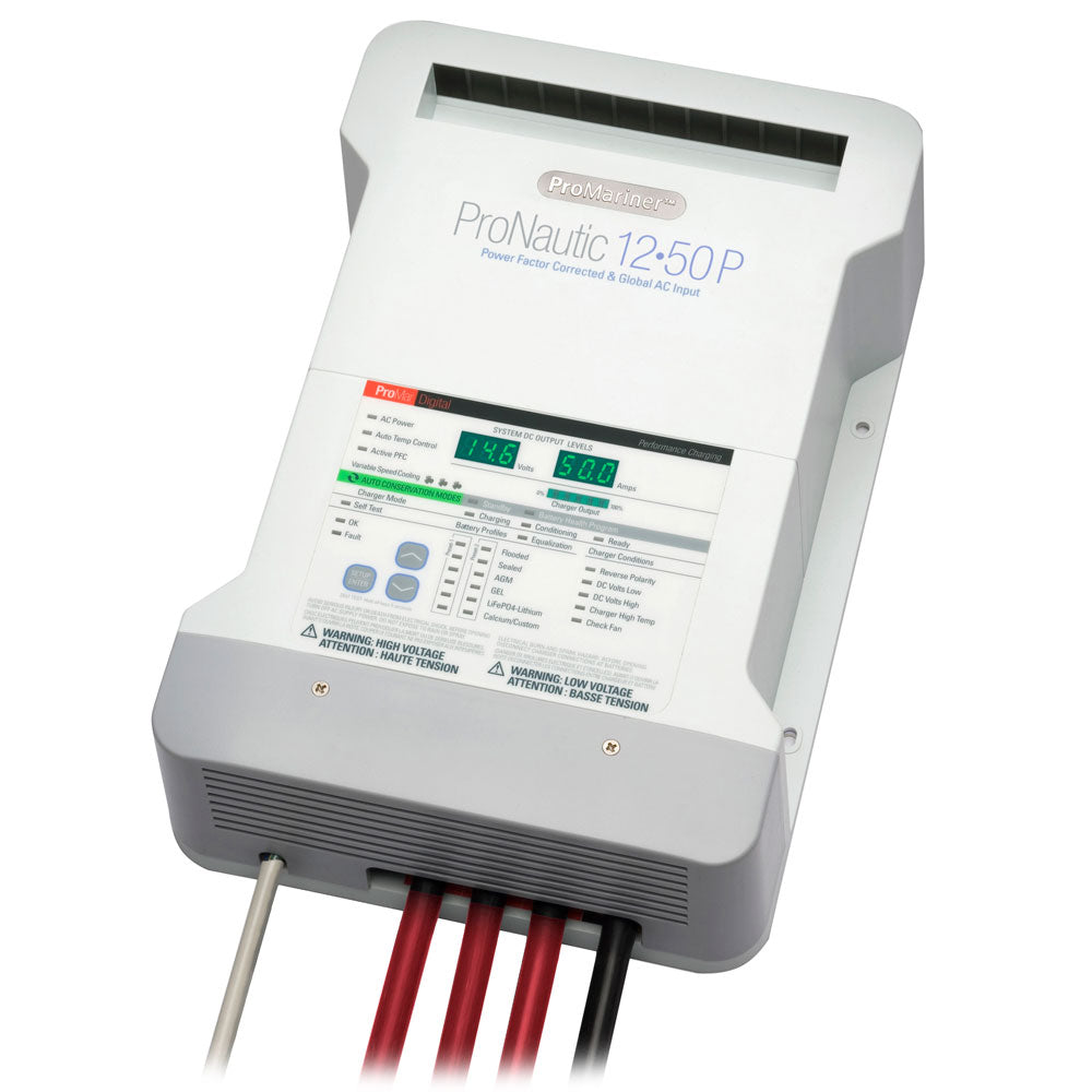 ProMariner ProNautic 1250P 50 Amp 3 Bank Battery Charger - Deckhand Marine Supply