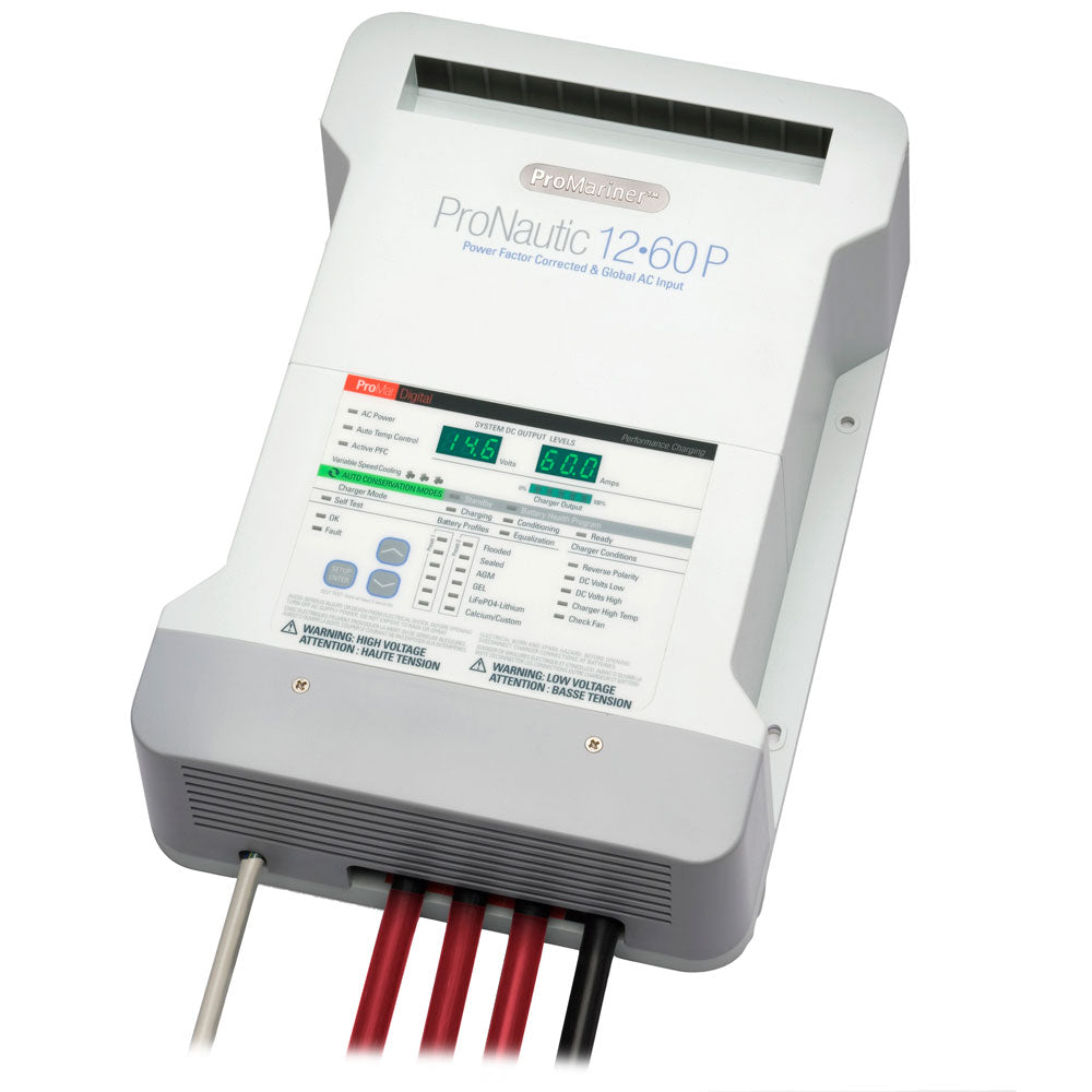 ProMariner ProNautic 1260P 60 Amp 3 Bank Battery Charger - Deckhand Marine Supply