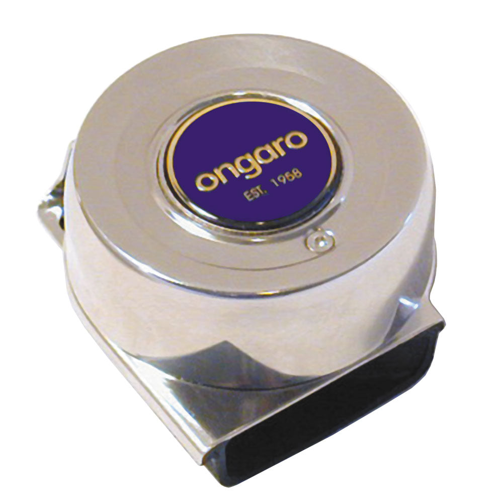 Schmitt Marine Ongaro All-Stainless Mini Compact Single Horn - 12V - Deckhand Marine Supply
