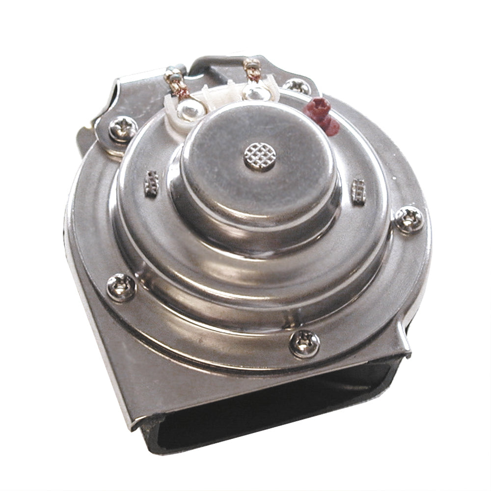 Schmitt Marine All-Stainless Mini Compact Single Hidden Horn - 12V - Deckhand Marine Supply