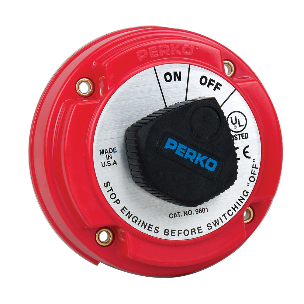 Perko Medium Duty Battery Disconnect Shut Off/On - 250 Amp Continuous, 12-32VDC - Deckhand Marine Supply