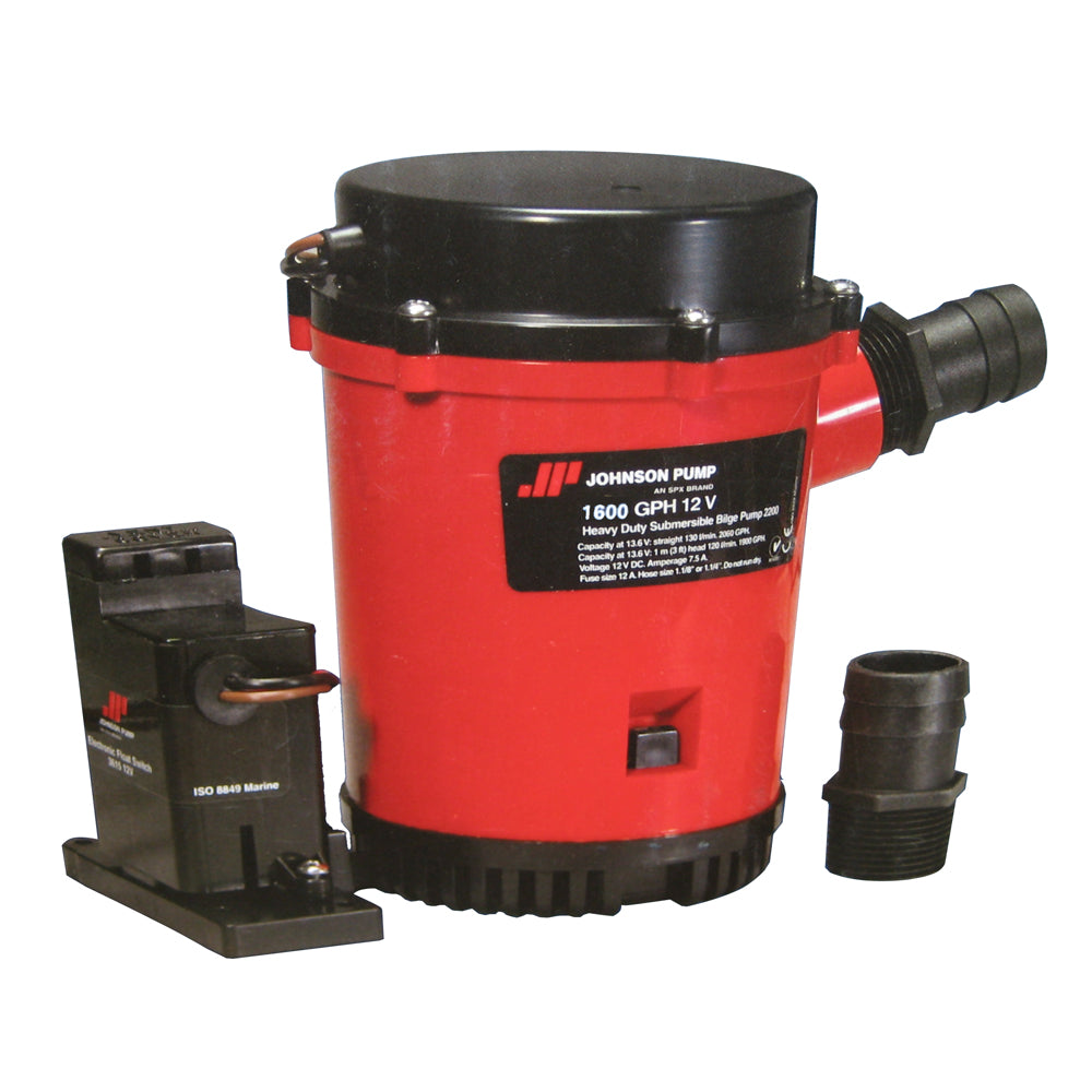 Johnson Pump 1600GPH Auto Bilge Pump w/Mag Switch - 12V - Deckhand Marine Supply