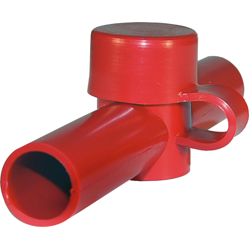 Blue Sea 4003 Cable Cap Dual Entry - Red - Deckhand Marine Supply