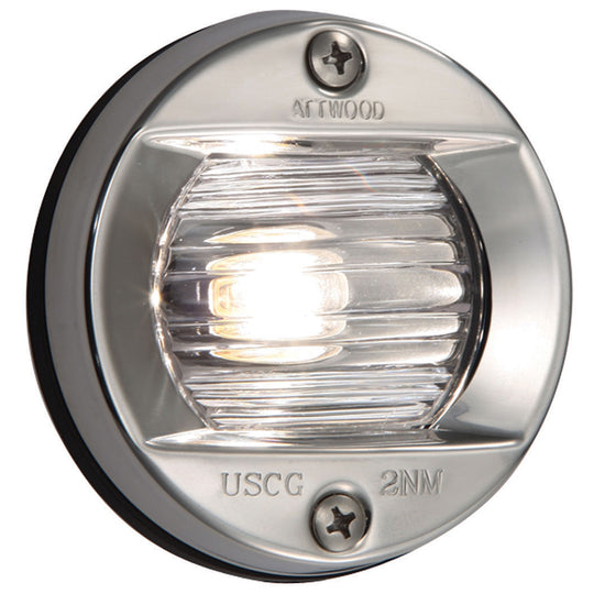 Attwood Vertical, Flush Mount Transom Light - Round - Deckhand Marine Supply