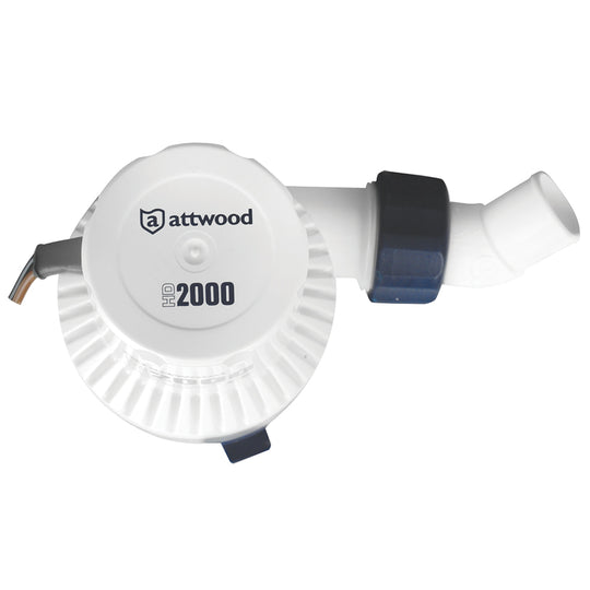 Attwood Heavy-Duty Bilge Pump 2000 Series - 12V - 2000 GPH - Deckhand Marine Supply