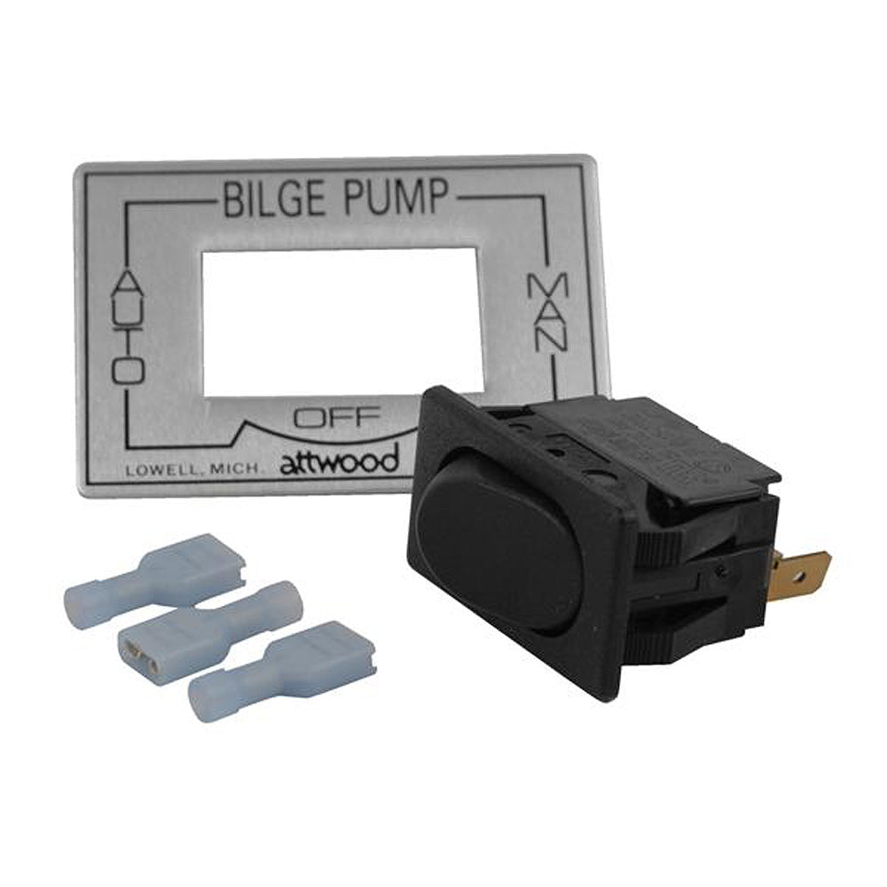 Attwood 3-Way Auto/Off/Manual Bilge Pump Switch - Deckhand Marine Supply