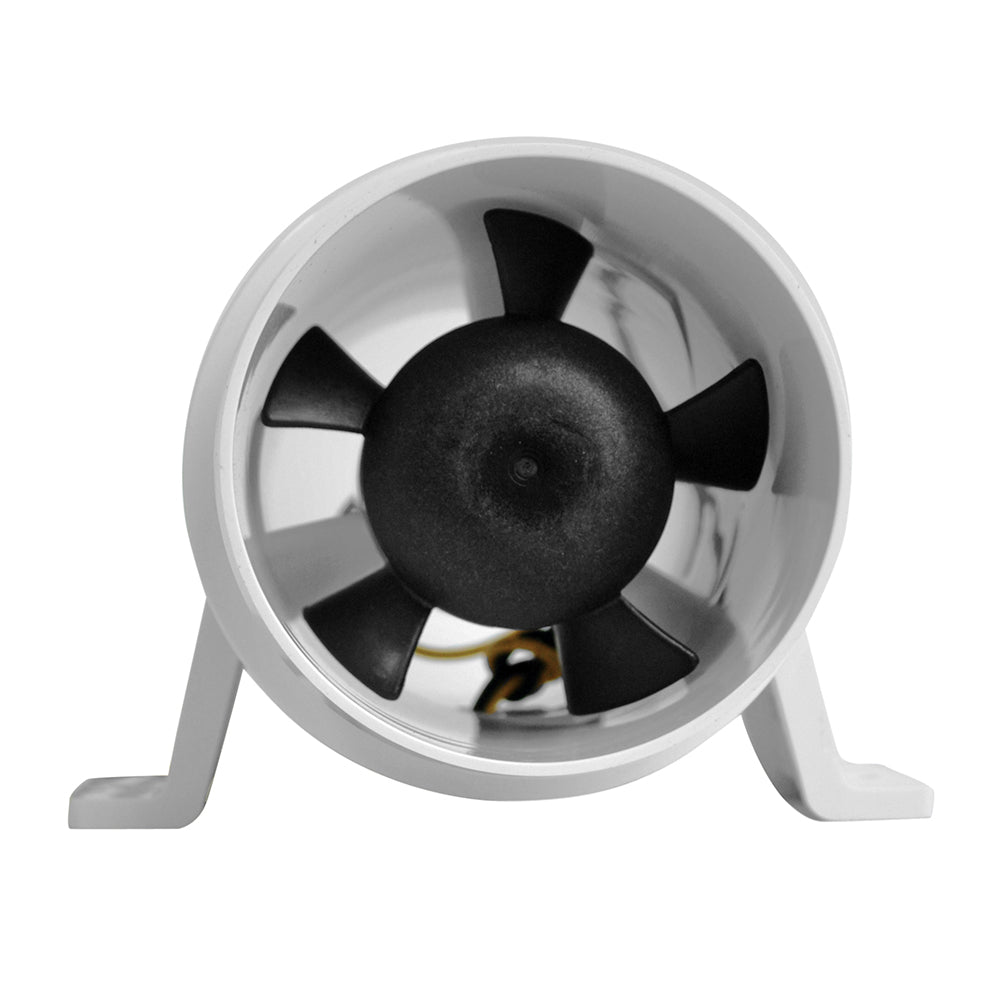 Attwood Turbo 3000 Series Water-Resitant, In-Line Blower - 12V - White - Deckhand Marine Supply