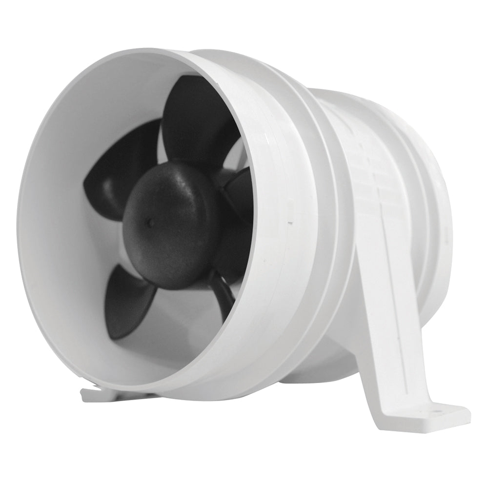 Attwood Turbo 4000 Series II Water-Resistant, In-Line Blower - 12V - White - Deckhand Marine Supply
