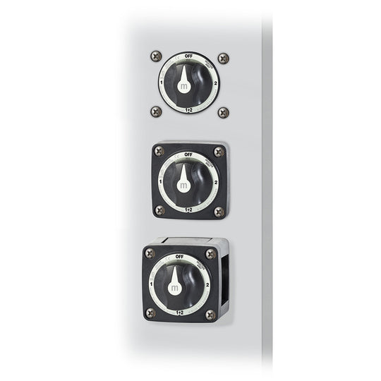 Blue Sea 6007200 Battery Switch Mini - 4 Position - Black - Deckhand Marine Supply