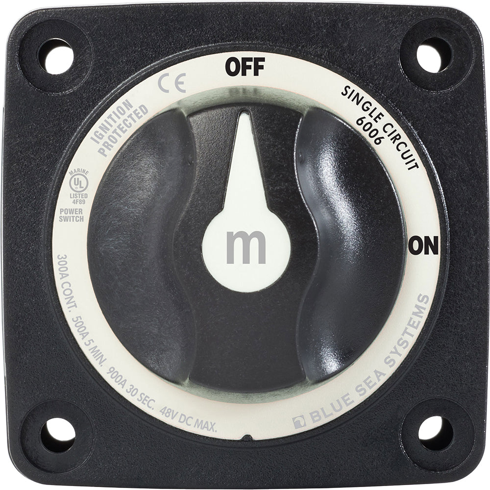 Blue Sea 6007200 Battery Switch Mini - 4 Position - Black - Deckhand Marine Supply