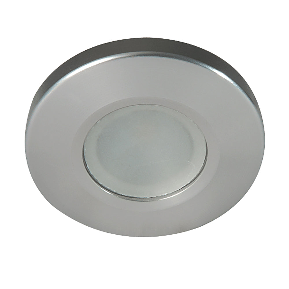 Lumitec Orbit - Flush Mount Down Light - Brushed Finish - 4-Color White/Red/Blue/Purple Non-Dimming - Deckhand Marine Supply