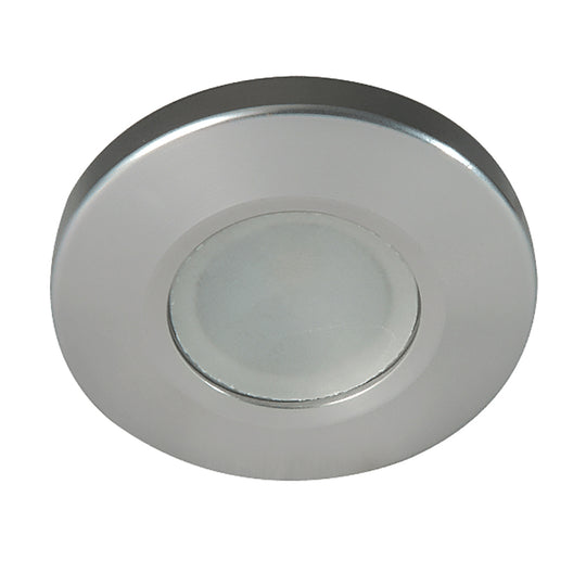 Lumitec Orbit - Flush Mount Down Light - Brushed Finish - 3-Color Blue/Red Non Dimming w/White Dimming Light - Deckhand Marine Supply