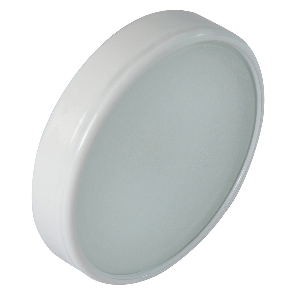 Lumitec Halo - Flush Mount Down Light - White Finish - 3-Color Red/Blue Non-Dimming w/White Dimming - Deckhand Marine Supply