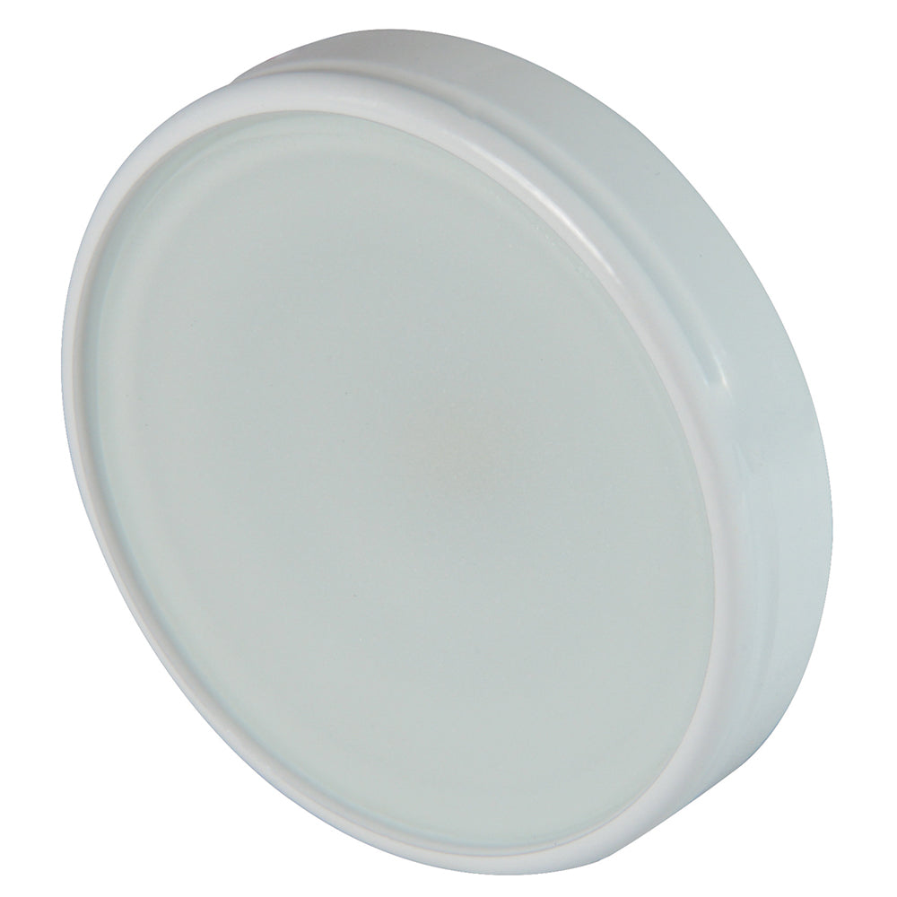 Lumitec Halo - Flush Mount Down Light - White Finish - 3-Color Red/Blue Non-Dimming w/White Dimming - Deckhand Marine Supply