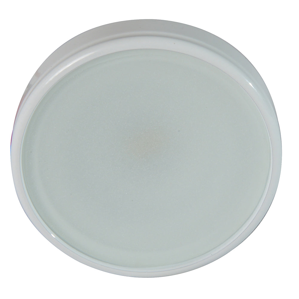Lumitec Halo - Flush Mount Down Light - White Finish - 3-Color Red/Blue Non-Dimming w/White Dimming - Deckhand Marine Supply