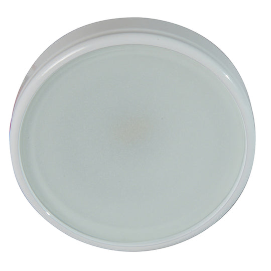 Lumitec Halo - Flush Mount Down Light - White Finish - 3-Color Red/Blue Non-Dimming w/White Dimming - Deckhand Marine Supply