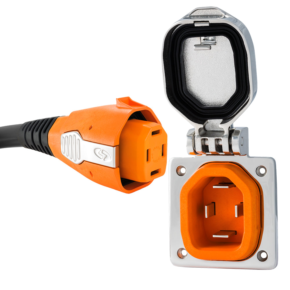 SmartPlug 50 AMP Stainless Steel Combo Kit - Deckhand Marine Supply
