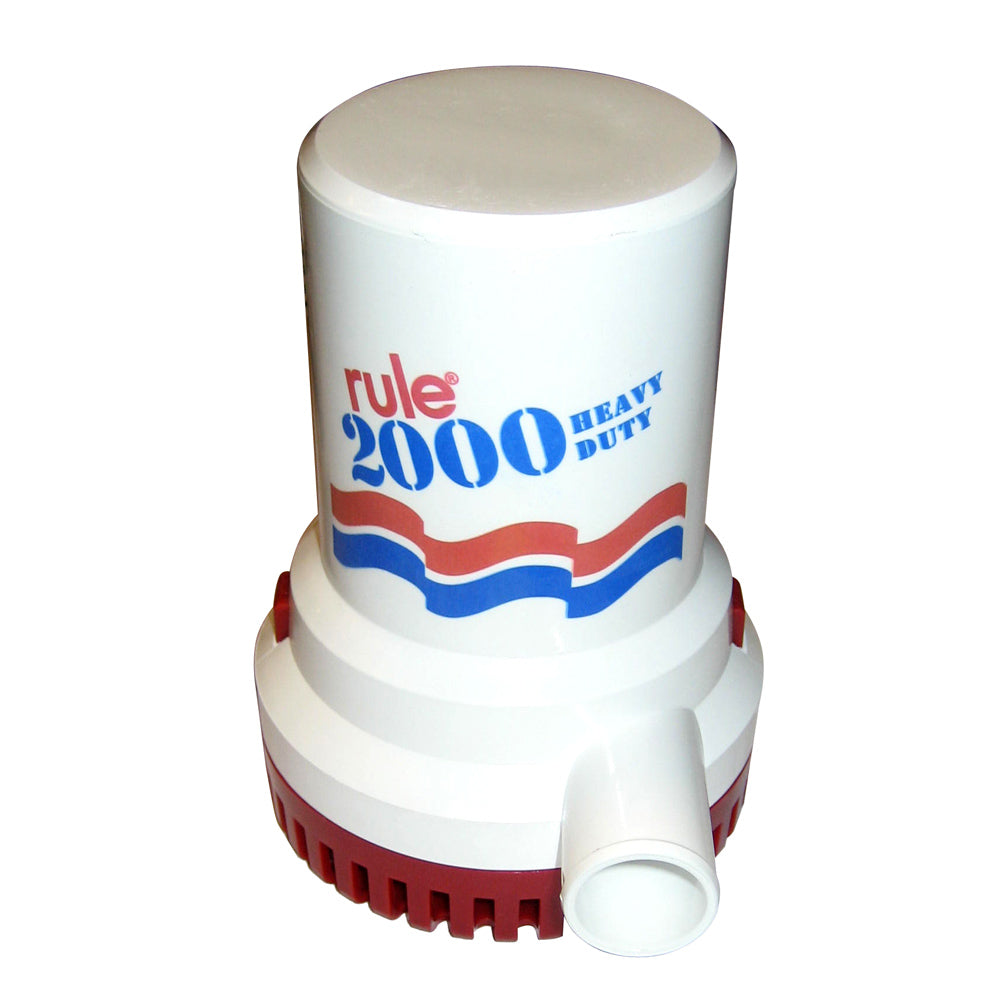 Rule 2000 G.P.H. Non-Automatic Bilge Pump - 24V - Deckhand Marine Supply