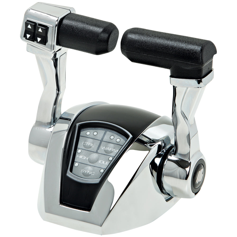 UFlex Power A Electronic Control Package - Dual Engine/Single Station - Mechanical Throttle/Mechanical Shift w/Trim - Deckhand Marine Supply