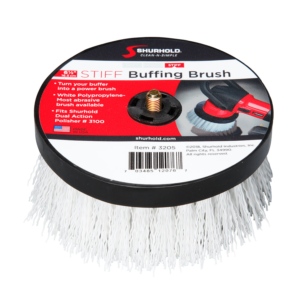 Shurhold 6-1/2" Stiff Brush f/Dual Action Polisher - Deckhand Marine Supply