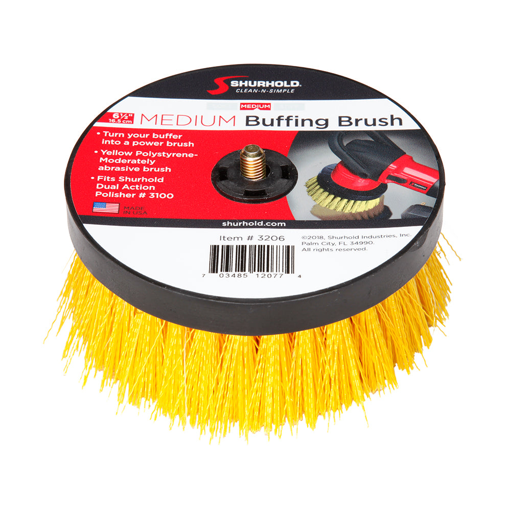 Shurhold 6-1/2" Medium Brush f/Dual Action Polisher - Deckhand Marine Supply