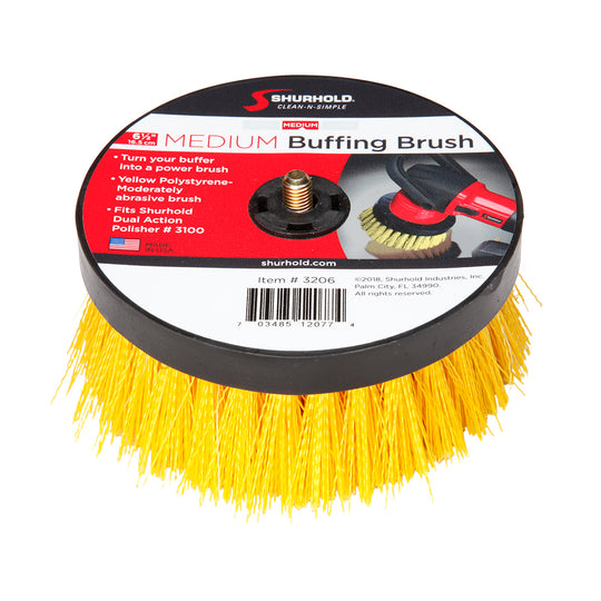 Shurhold 6-1/2" Medium Brush f/Dual Action Polisher - Deckhand Marine Supply